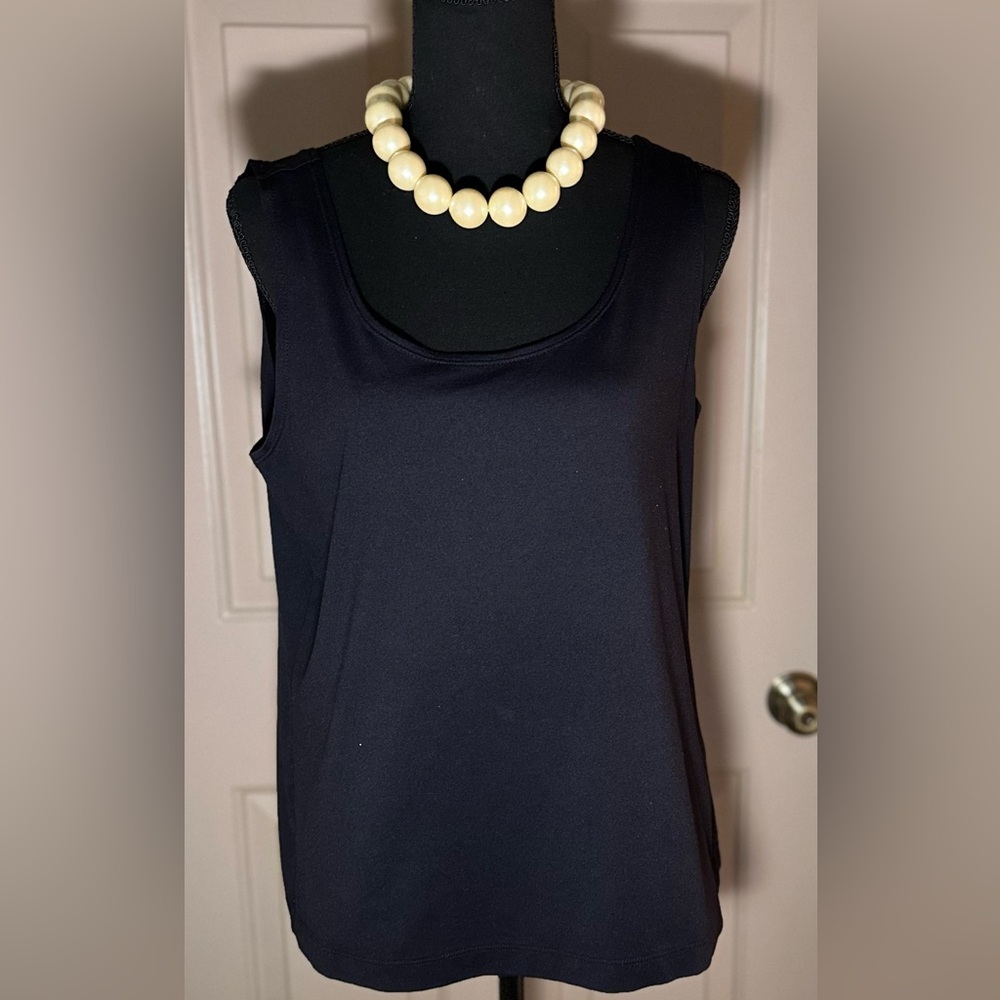 Chico’s Women's Black Sleeveless Top
